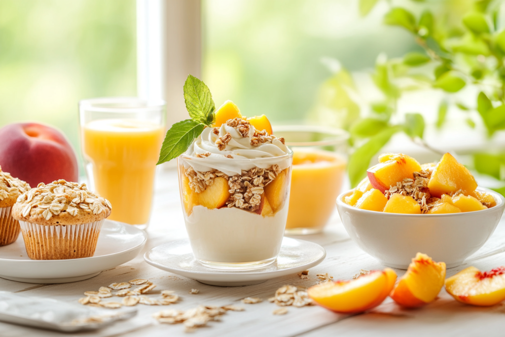 Assorted Peach Breakfast Recipes