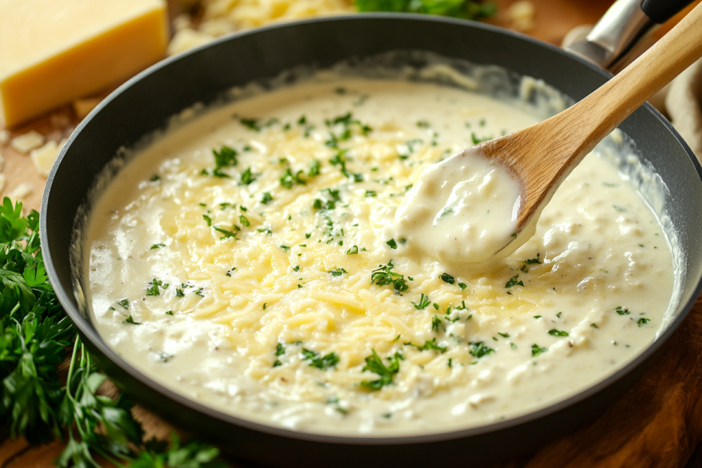 How to Make Traditional Alfredo Sauce