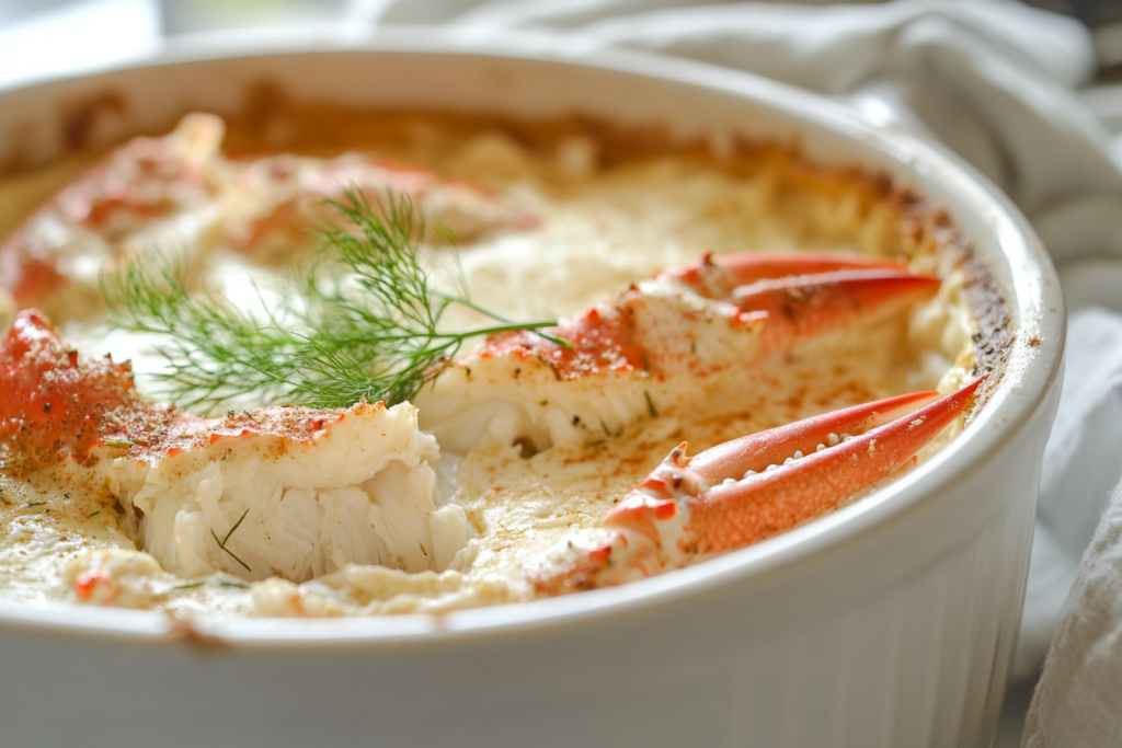 Delicious crab casserole recipe, perfect for special occasions.