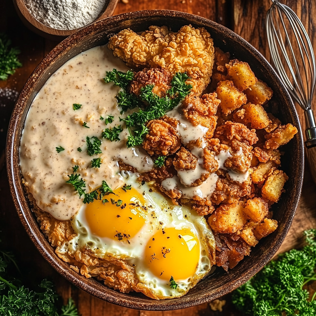 Country Fried Chicken Breakfast Bowl