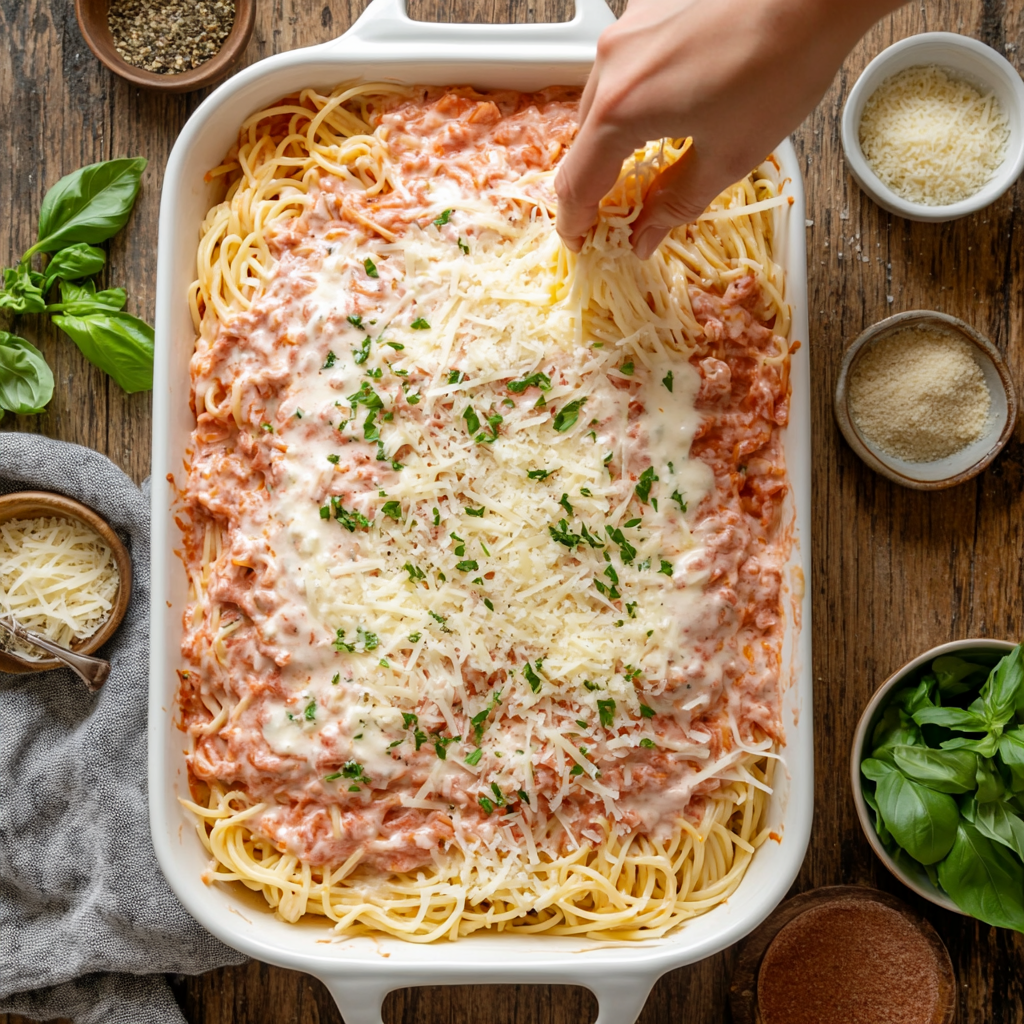 Alfredo Marinara Spaghetti 