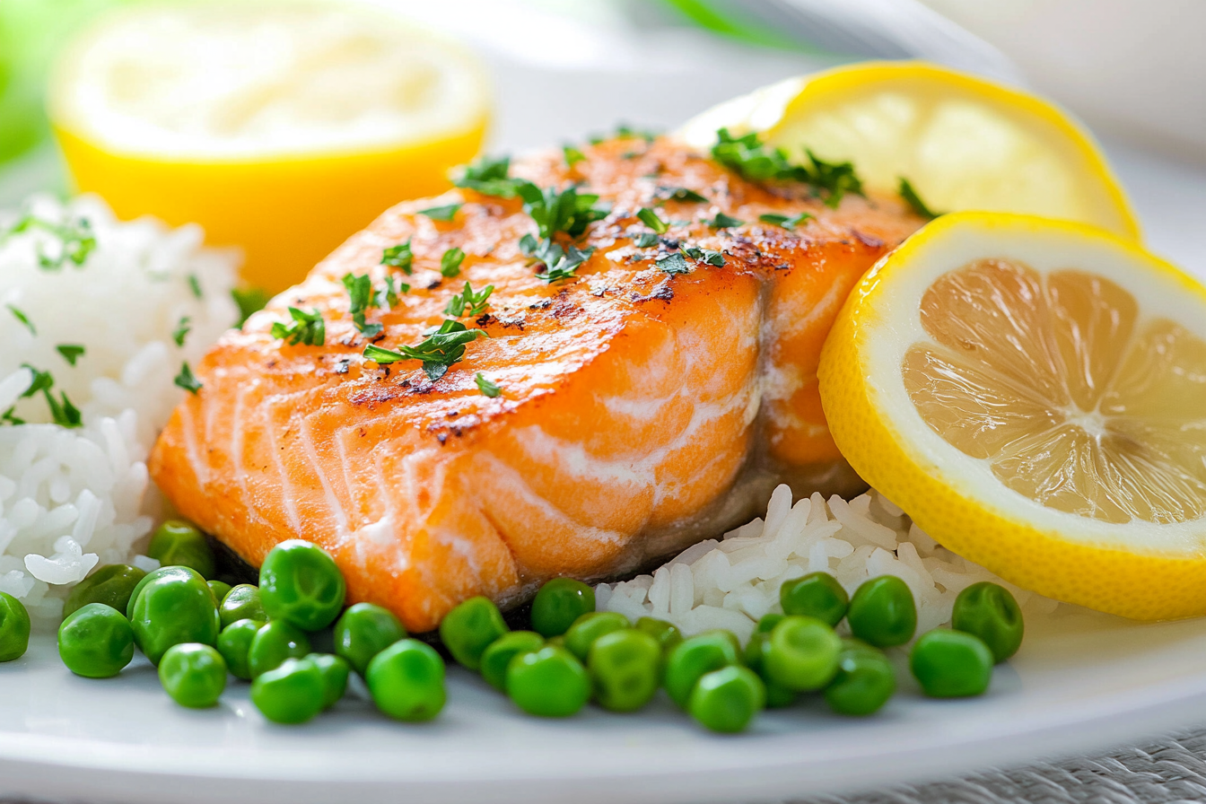 Salmon with naturally paired ingredients