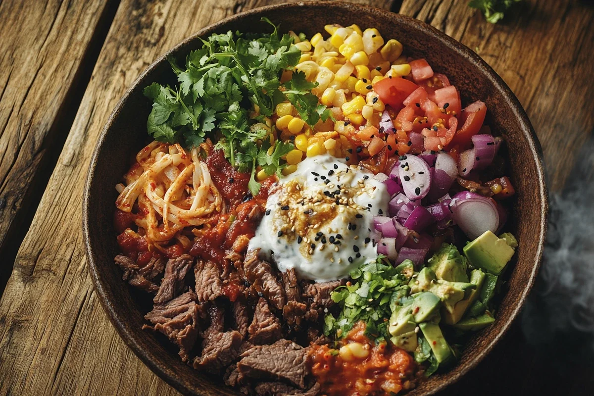 Delicious homemade Korean Beef Bowl.