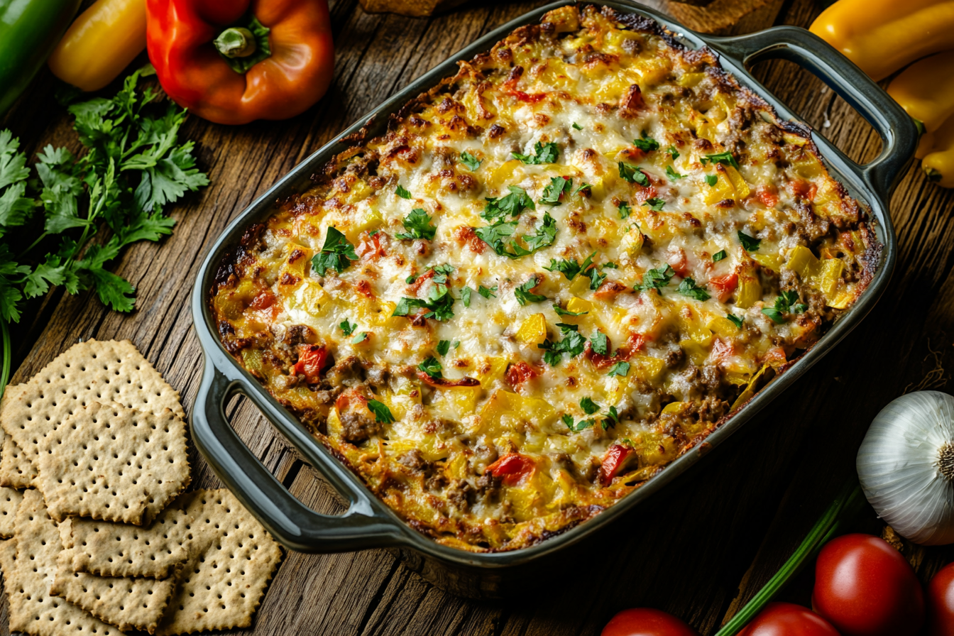 Hearty cowboy casserole recipe, a satisfying meal.