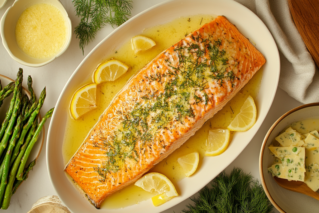 Salmon with naturally paired ingredients
