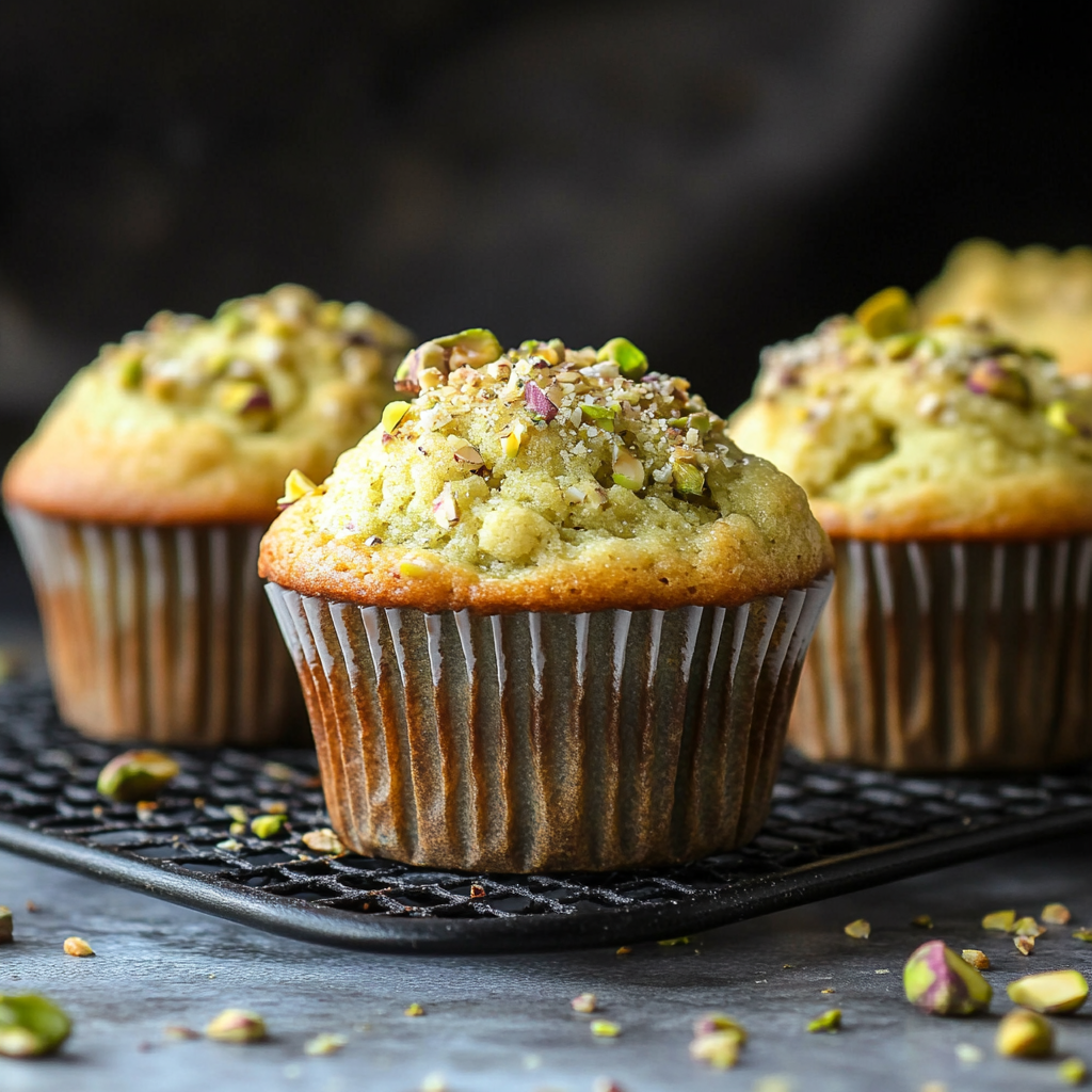 Bakery Style Pistachio Muffins