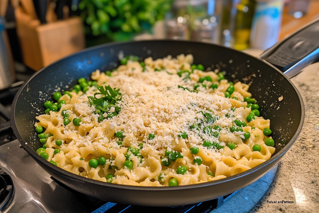 Ditalini Pasta with Peas and Parmesan