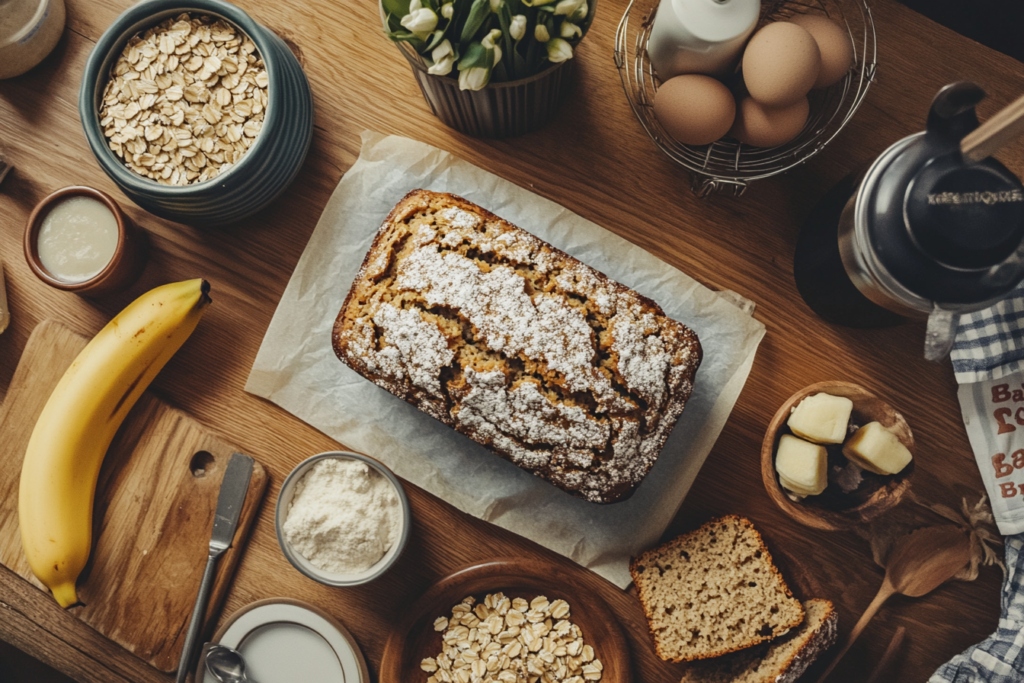 Easy Oatmeal Banana Bread Recipe
