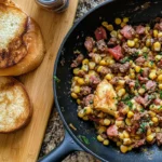 Canned corn beef breakfast recipes with no potatoes plated for a tasty morning